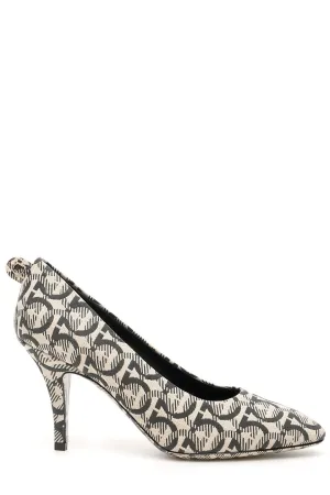 Salvatore Ferragamo Gancini Printed Pumps