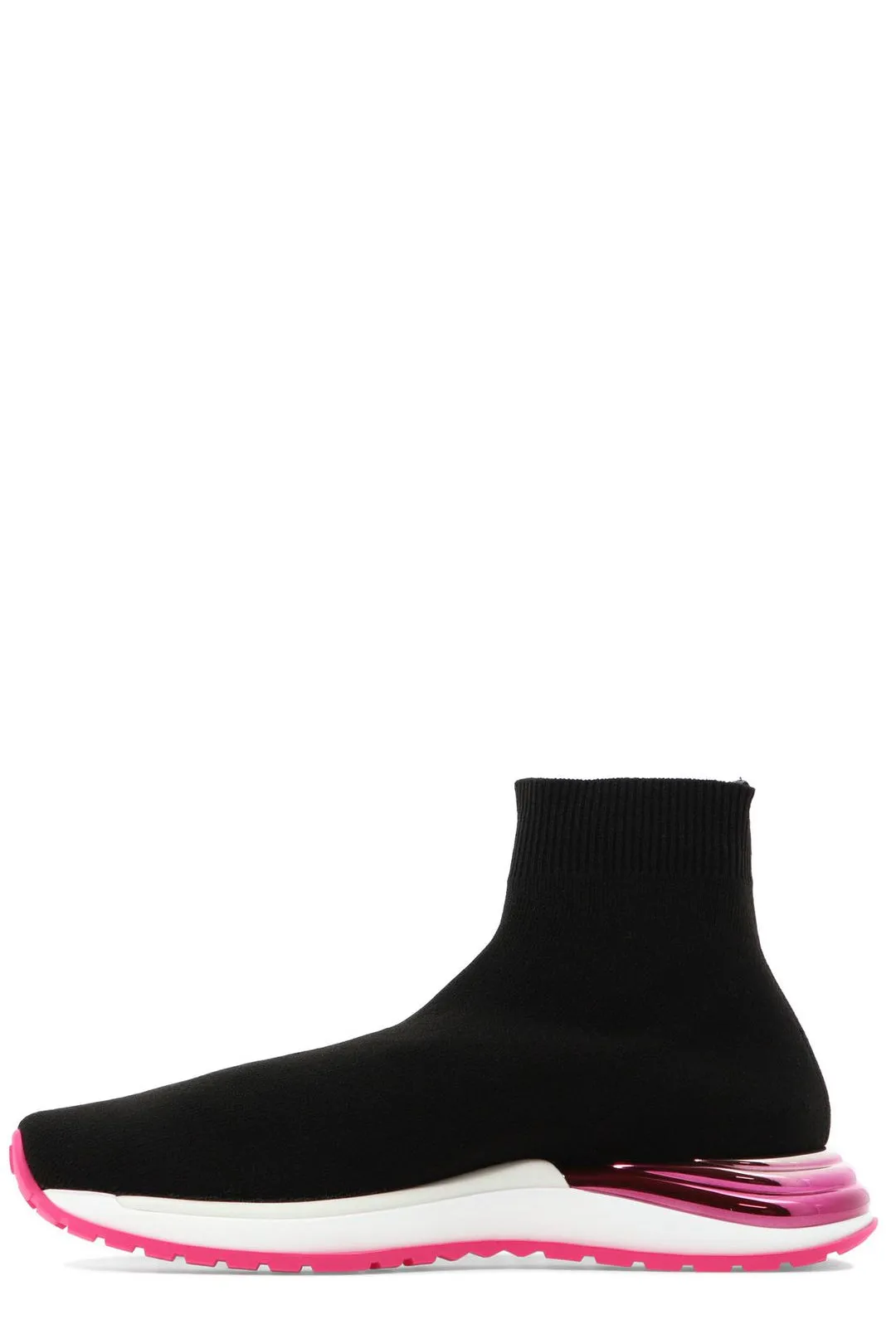 Salvatore Ferragamo Logo Embellished Sock Sneakers