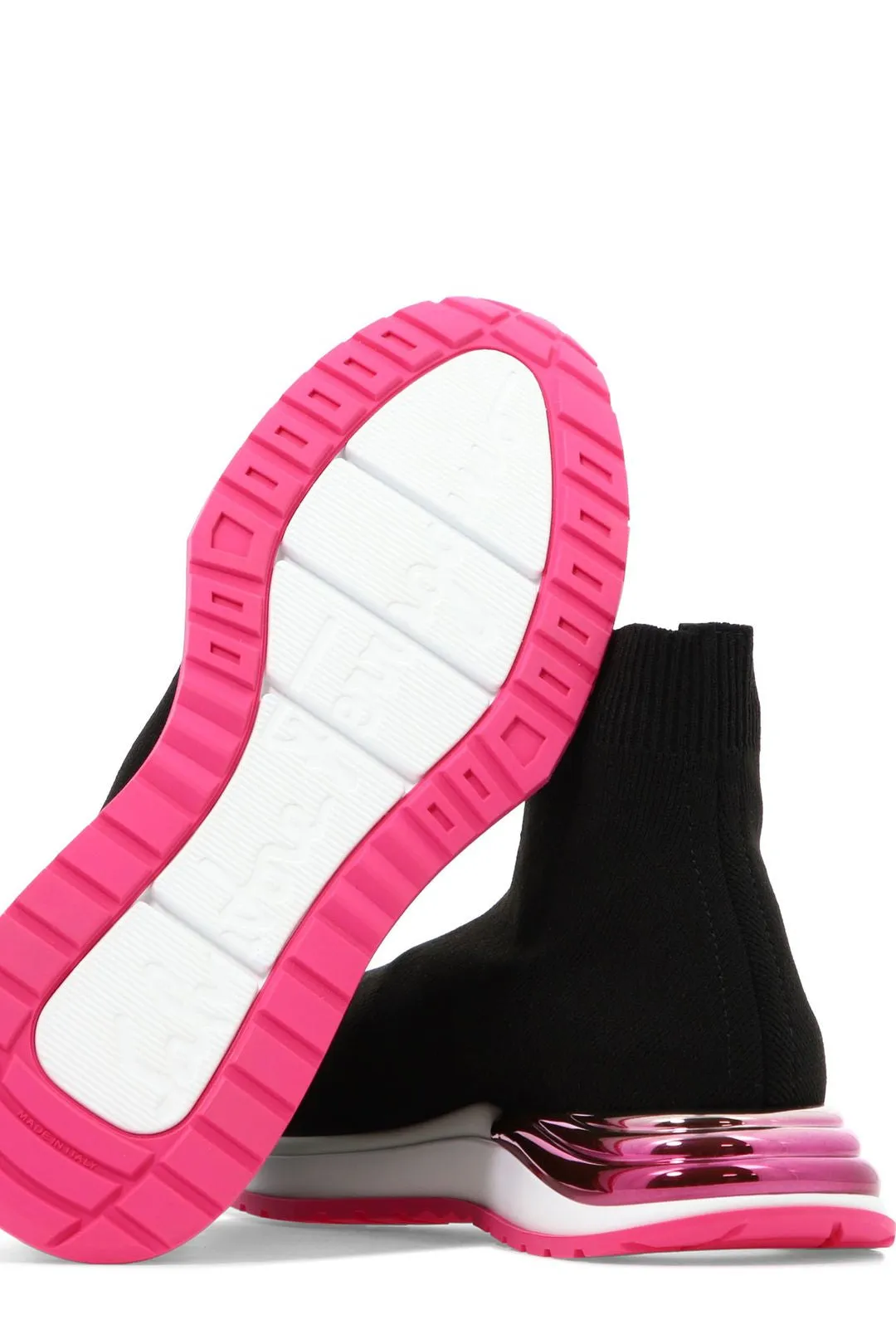 Salvatore Ferragamo Logo Embellished Sock Sneakers