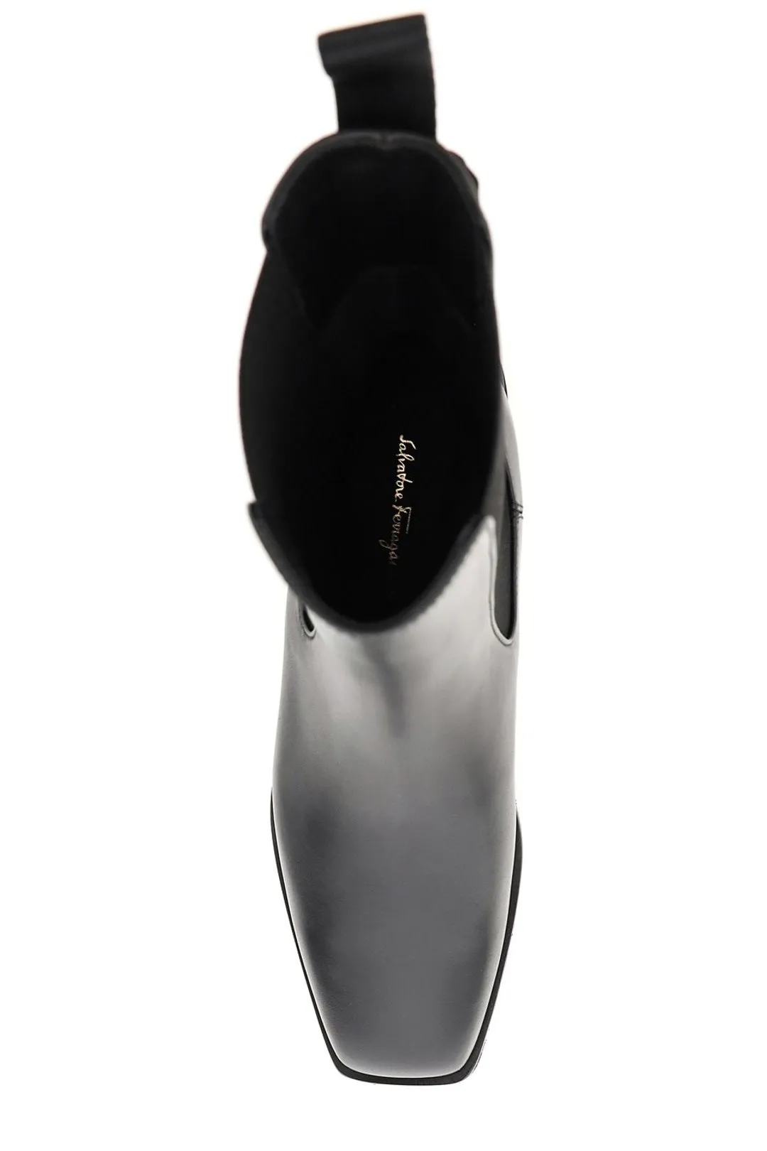 Salvatore Ferragamo Logo Plaque Chelsea Boots