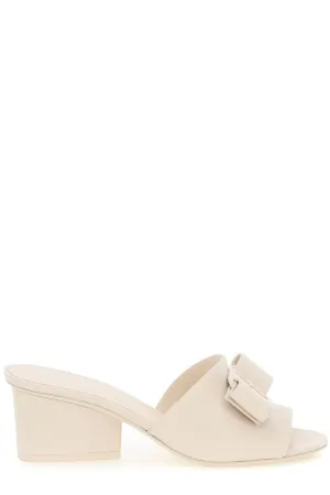 Salvatore Ferragamo Viva Bow Heeled Slides
