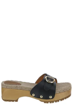 See By Chlo Stud-Detailed Open-Toe Clog Sandals