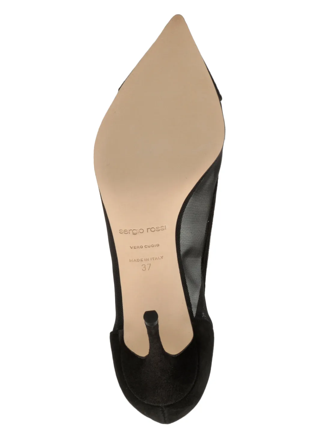 Sergio Rossi Godiva Mesh Pointed-Toe Pumps