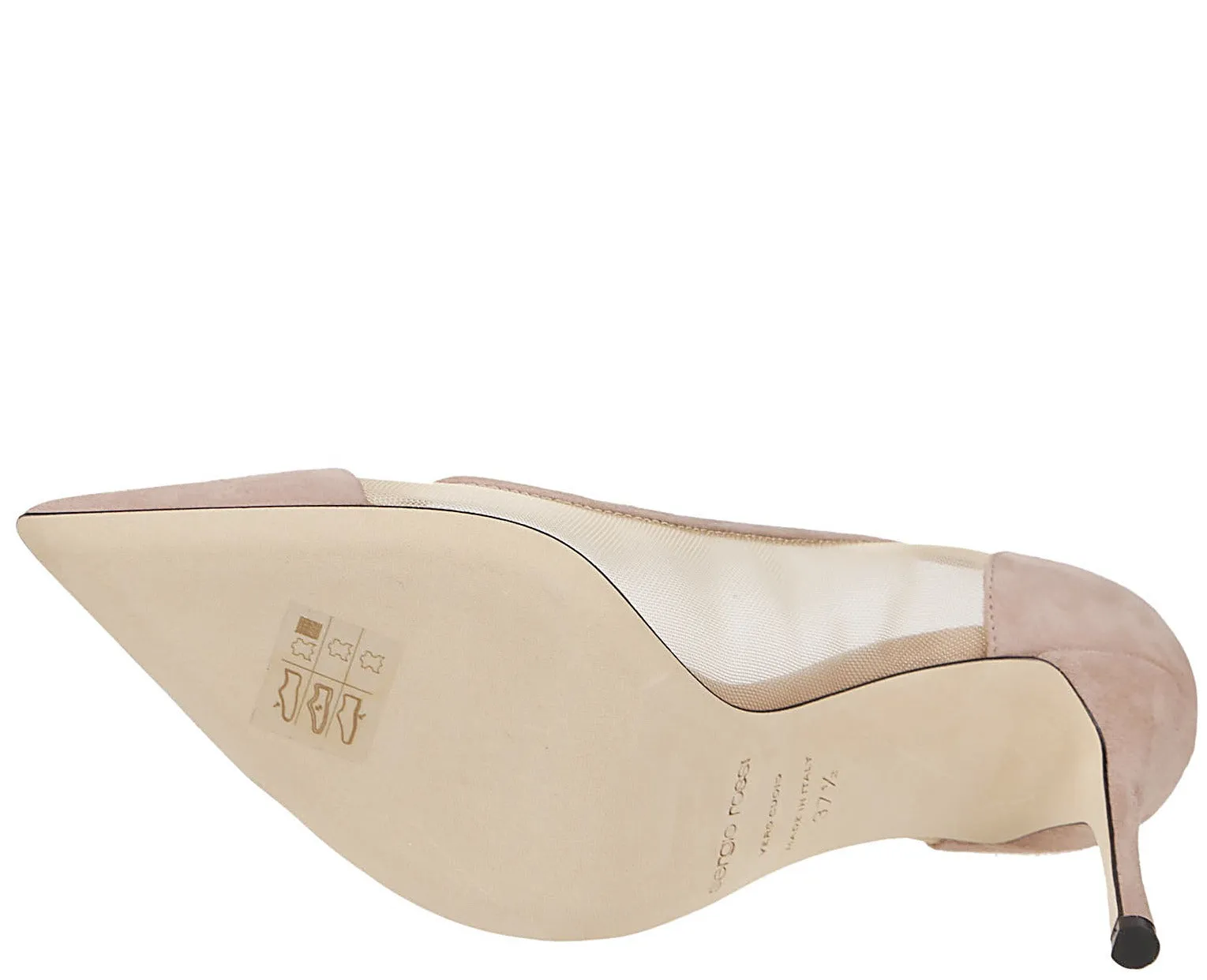 Sergio Rossi Godiva Mesh Pointed-Toe Pumps