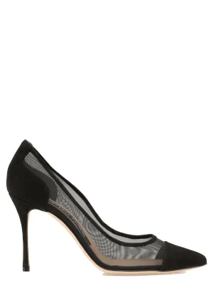 Sergio Rossi Godiva Mesh Pointed-Toe Pumps