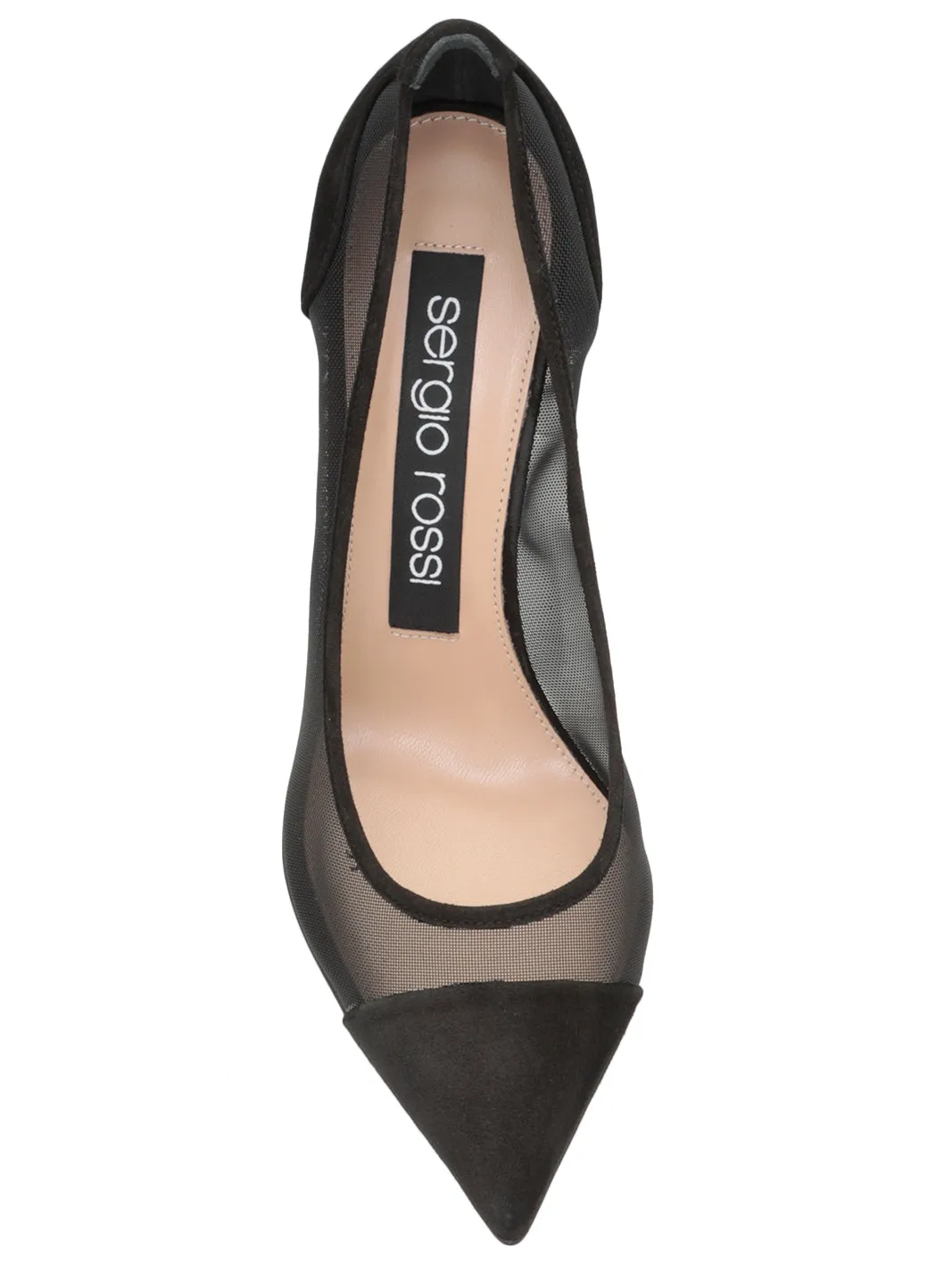 Sergio Rossi Godiva Mesh Pointed-Toe Pumps