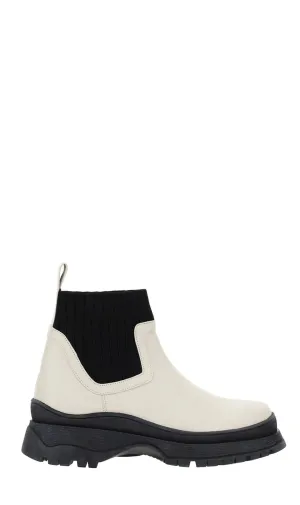 Staud Bow Chunky Ankle Boots