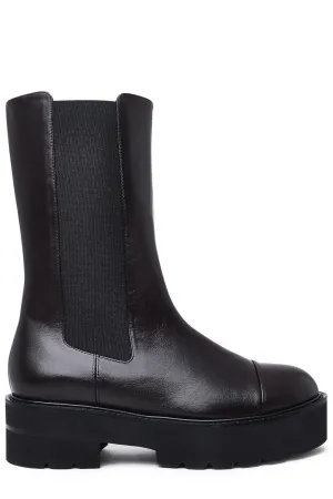Stuart Weitzman Almond Toe High Ankle Boots