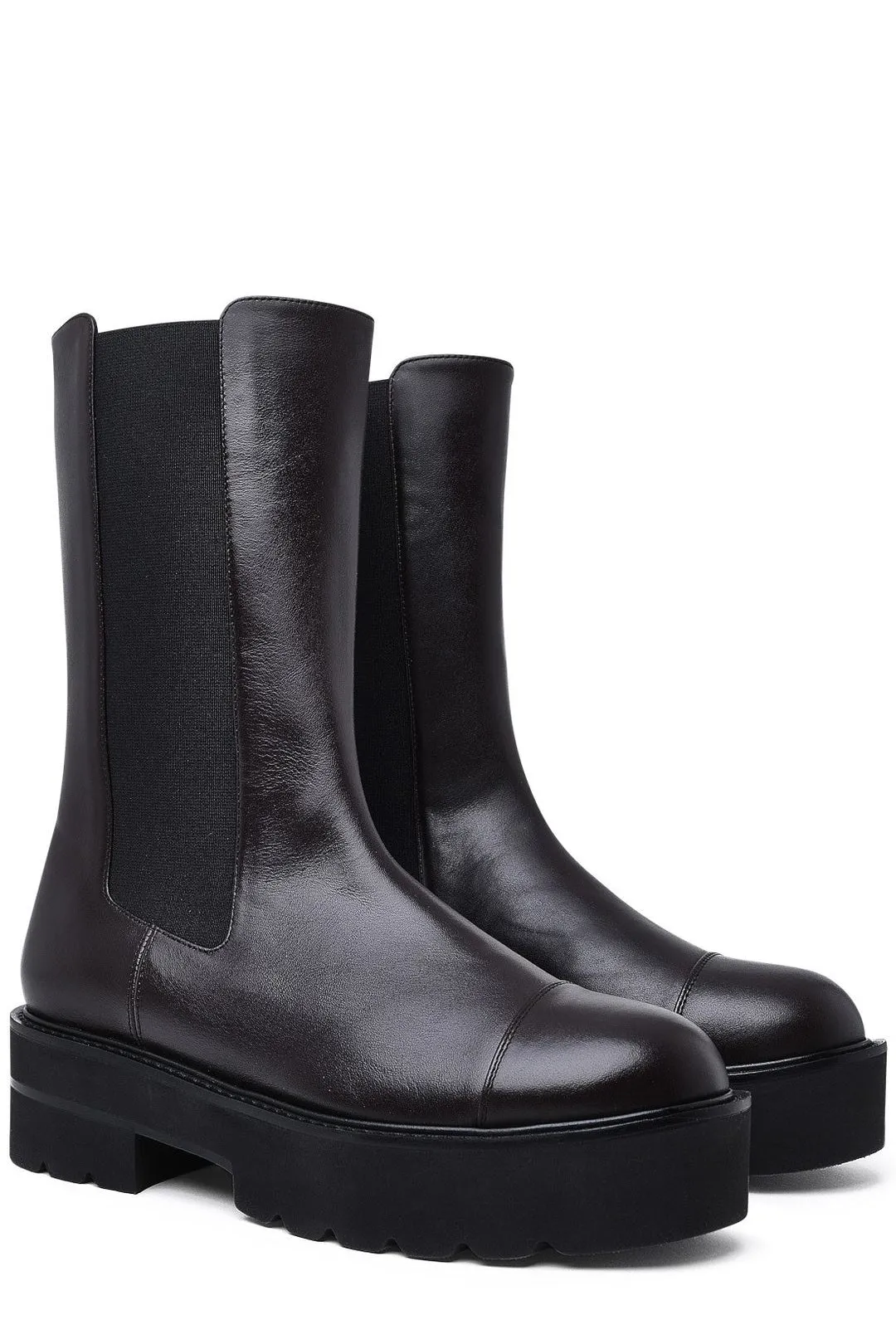 Stuart Weitzman Almond Toe High Ankle Boots