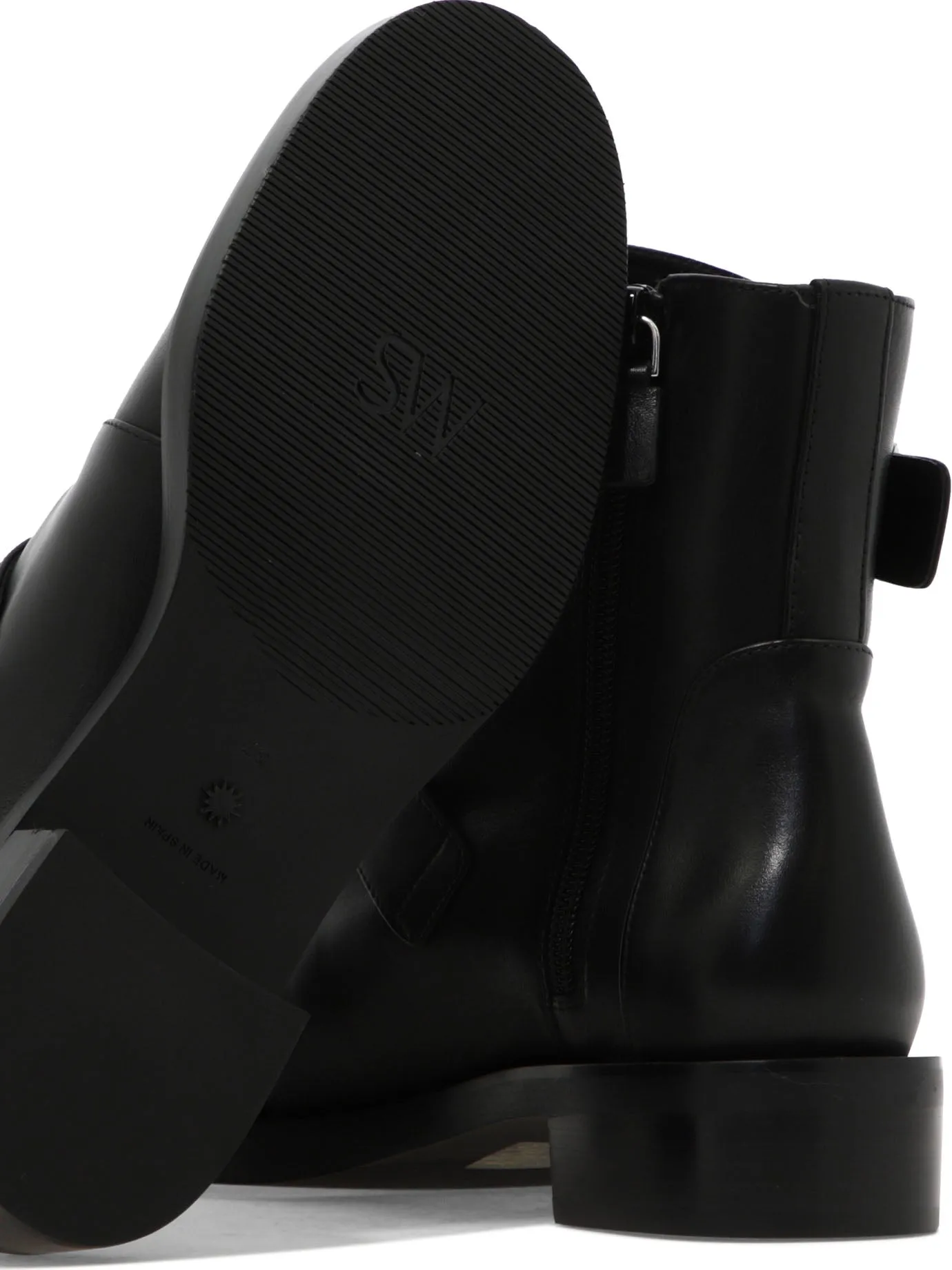 Stuart Weitzman Embellished Buckled Ankle Boots