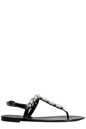 Stuart Weitzman Goldie Embellished Jelly Sandals