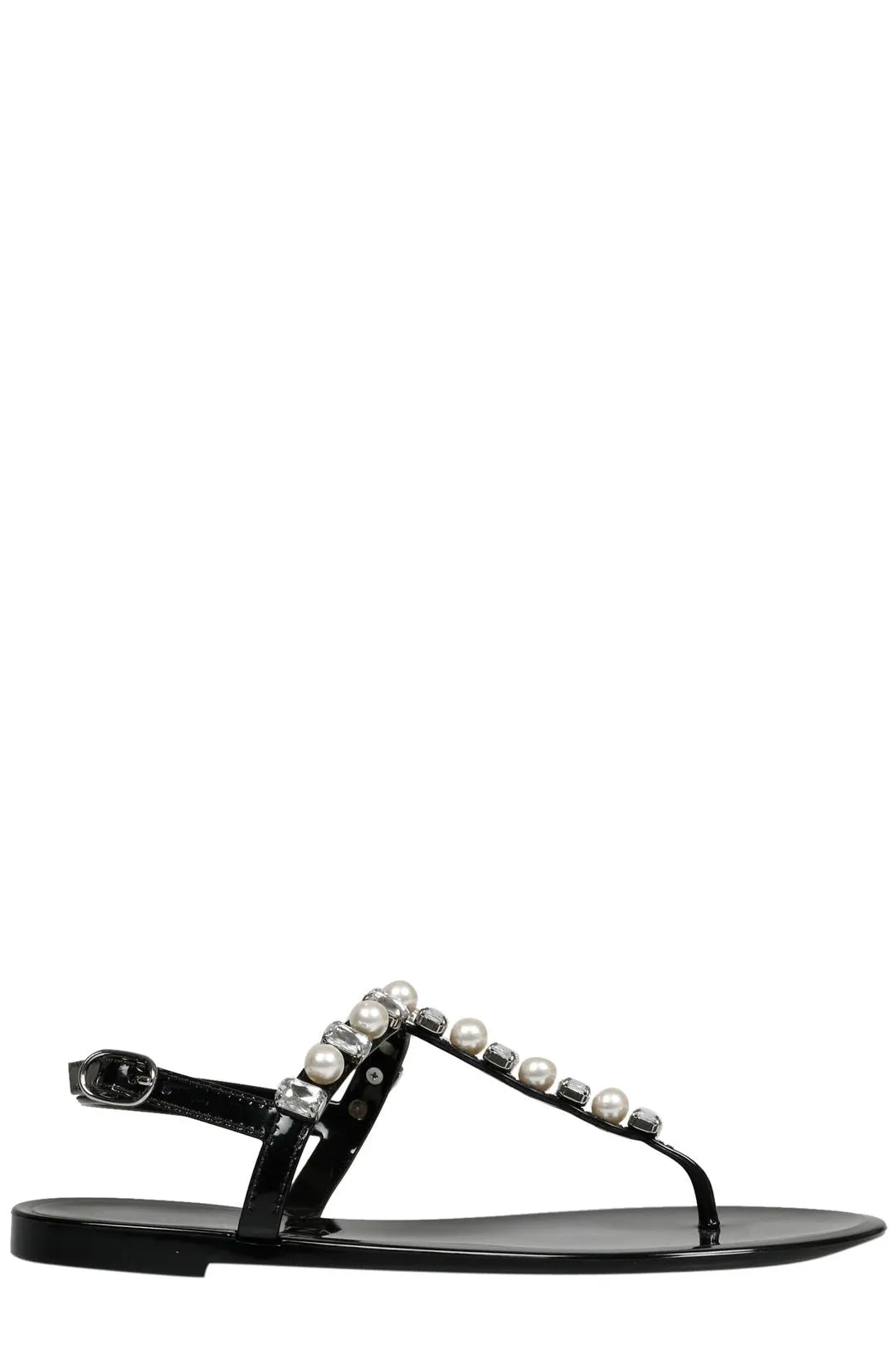 Stuart Weitzman Goldie Embellished Jelly Sandals