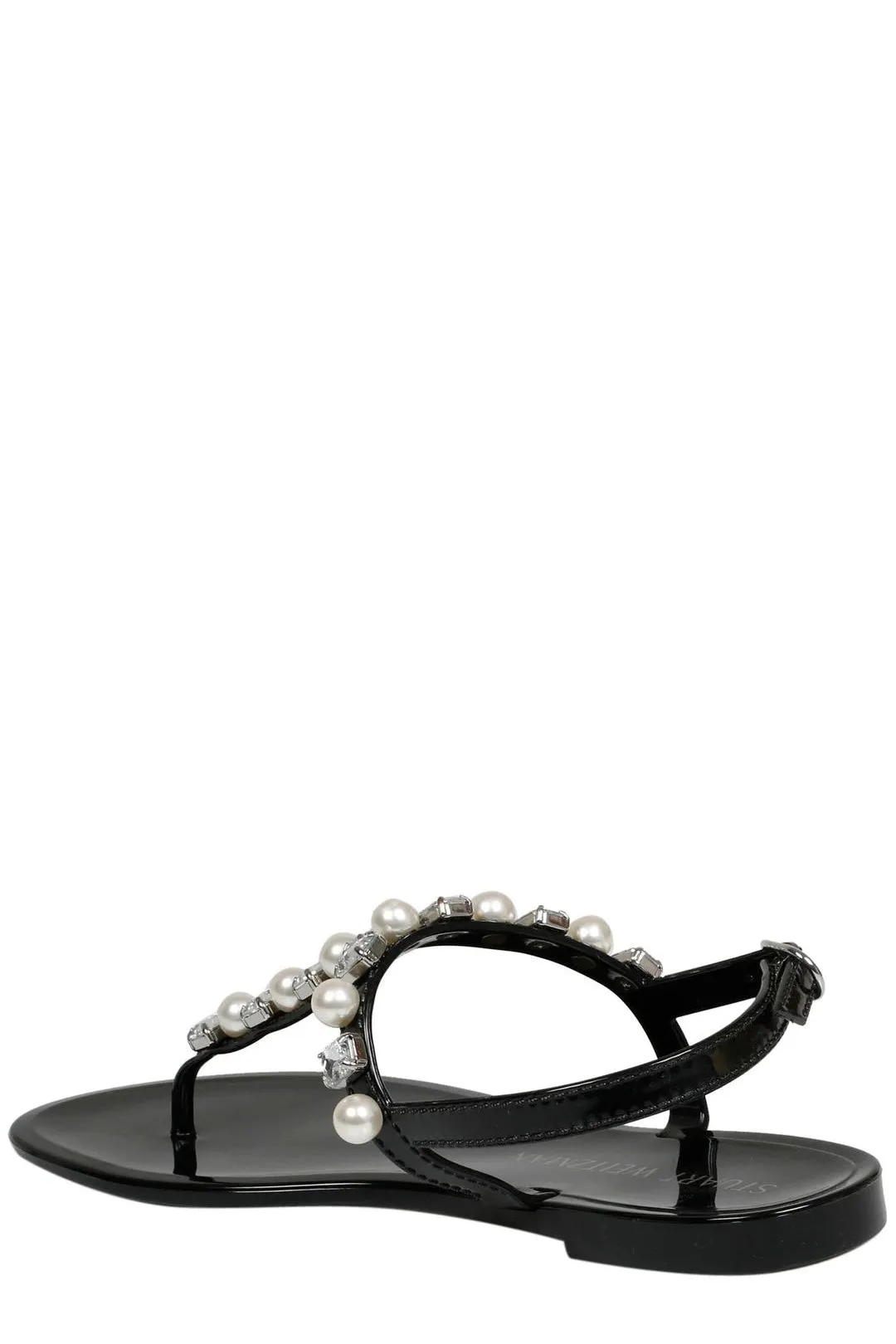 Stuart Weitzman Goldie Embellished Jelly Sandals