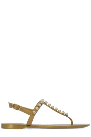 Stuart Weitzman Goldie Jelly Embellished Sandals