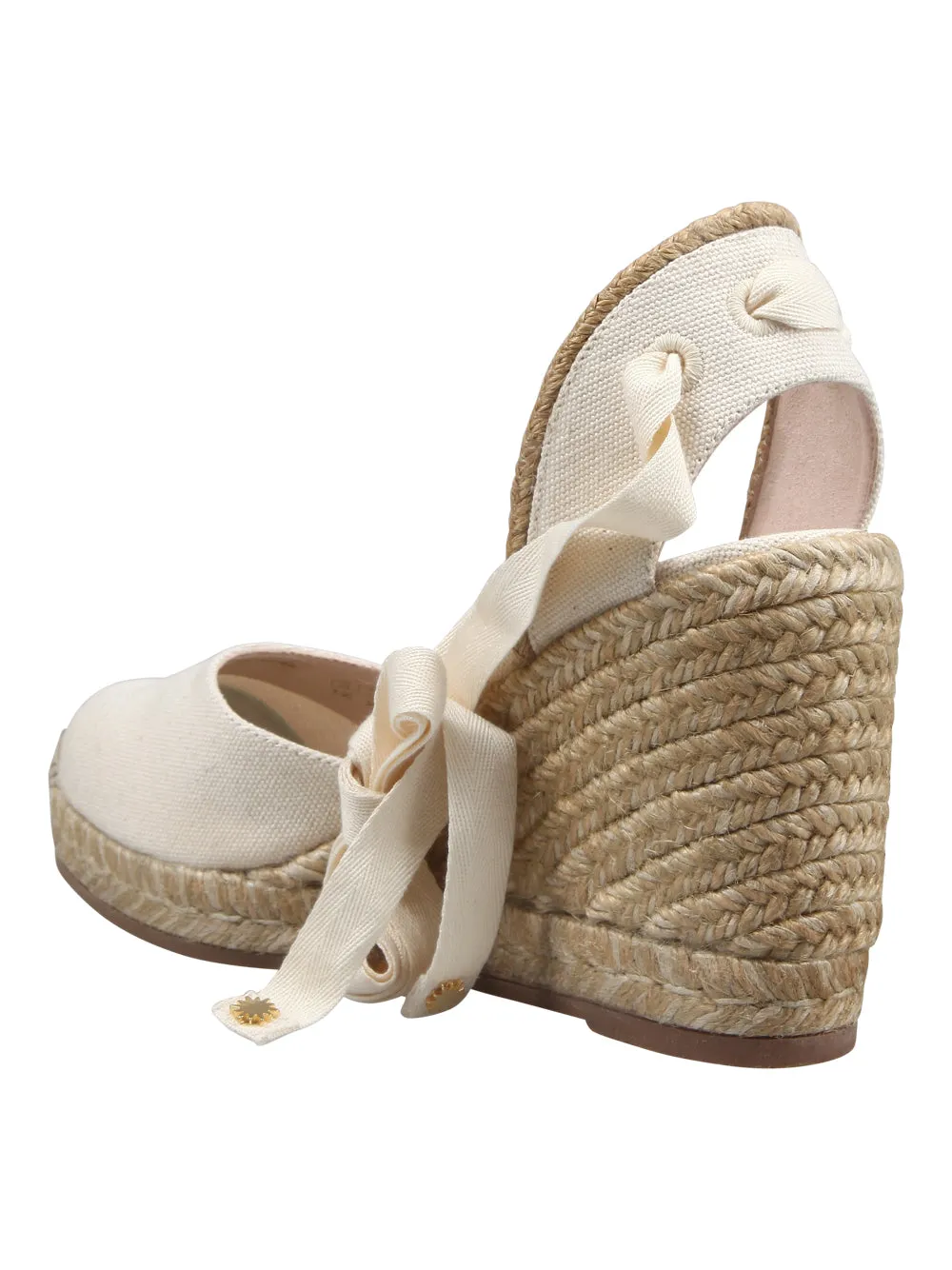 Stuart Weitzman Marguerita Canvas Espadrilles