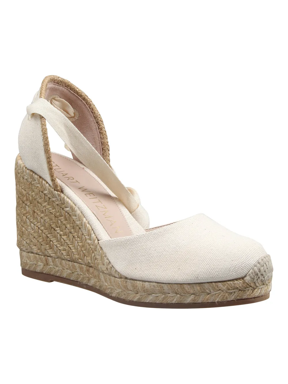 Stuart Weitzman Marguerita Canvas Espadrilles