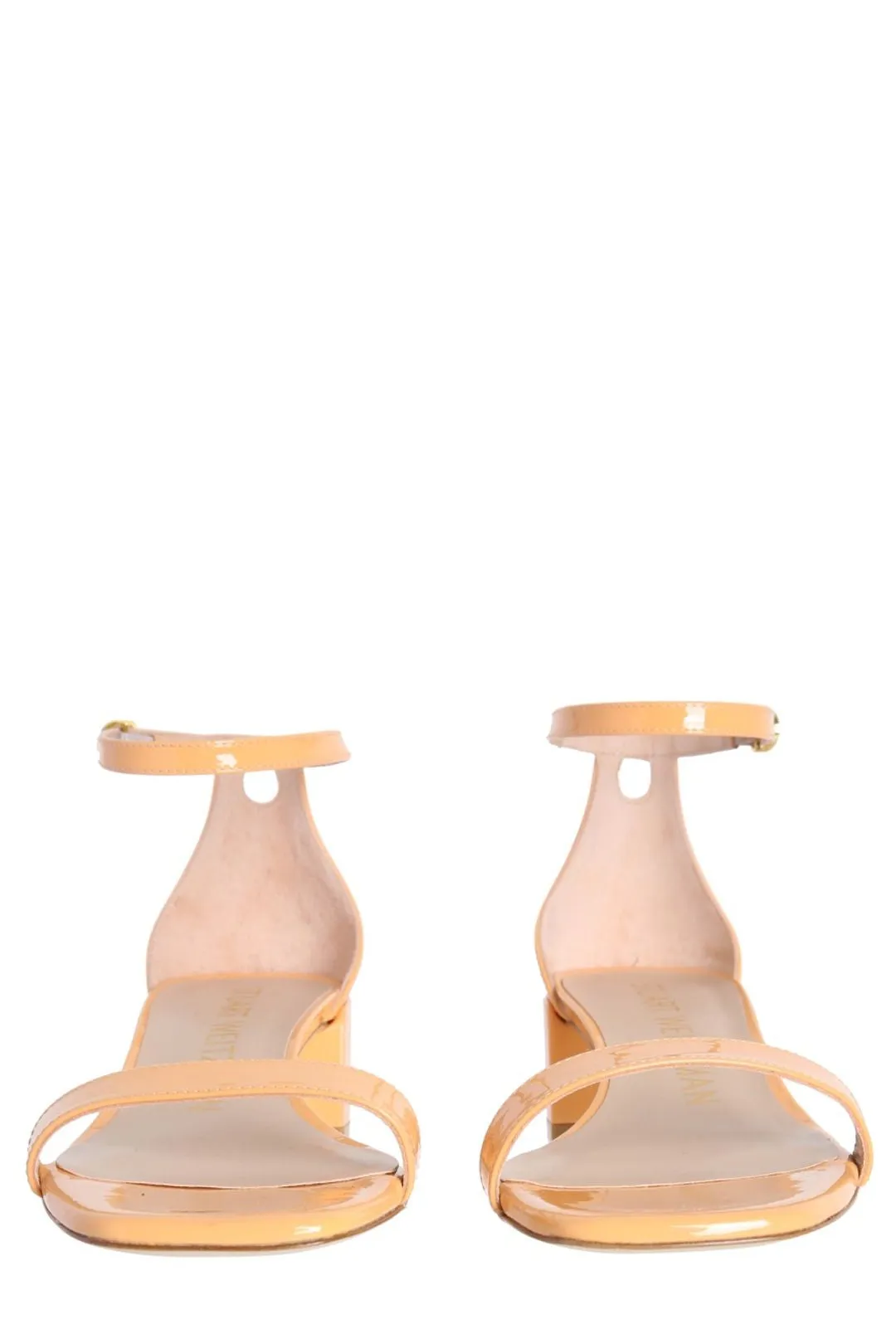 Stuart Weitzman Nudist Curve 35 Block Heel Sandals