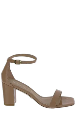 Stuart Weitzman Nudist Curve Block Sandals