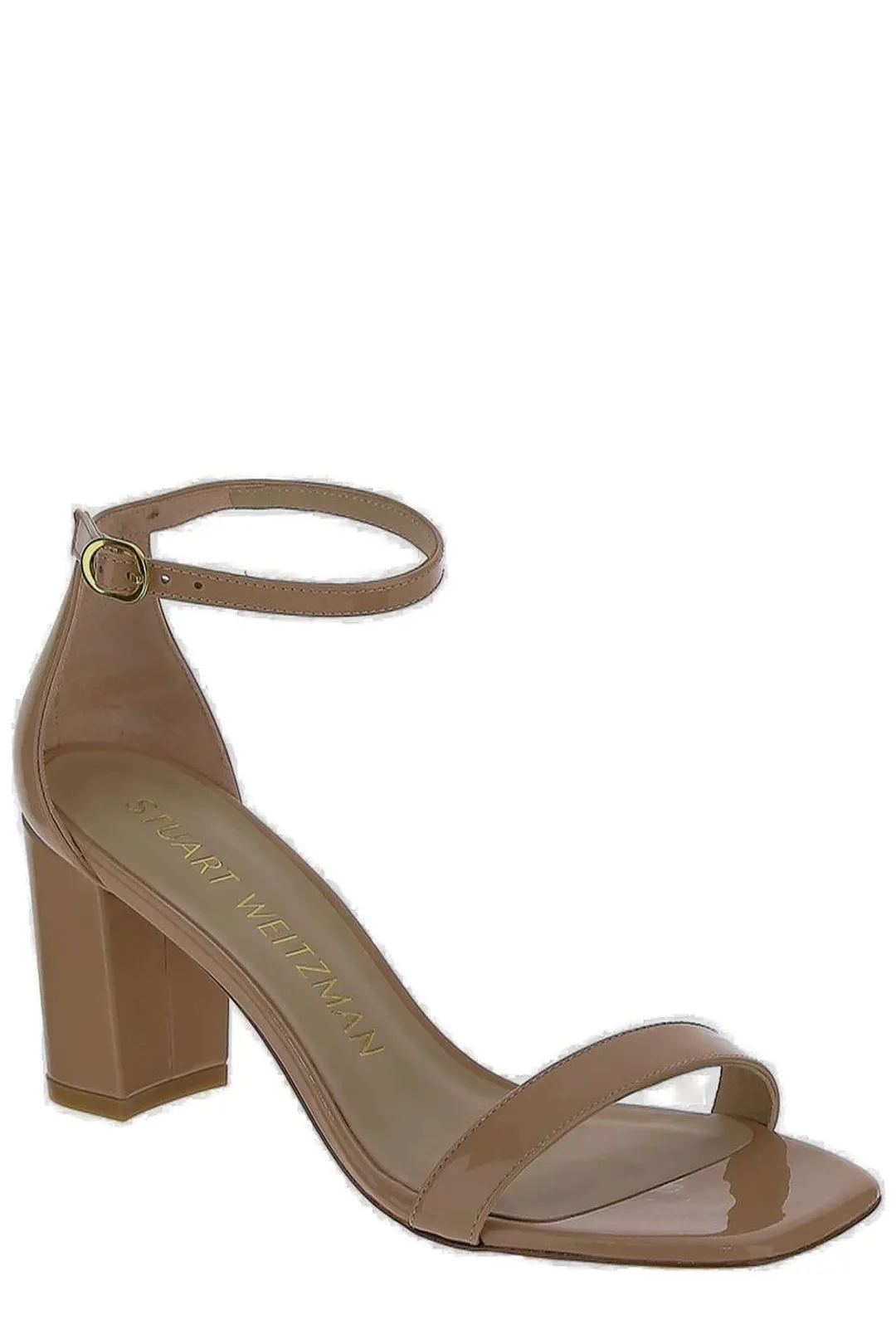 Stuart Weitzman Nudist Curve Block Sandals