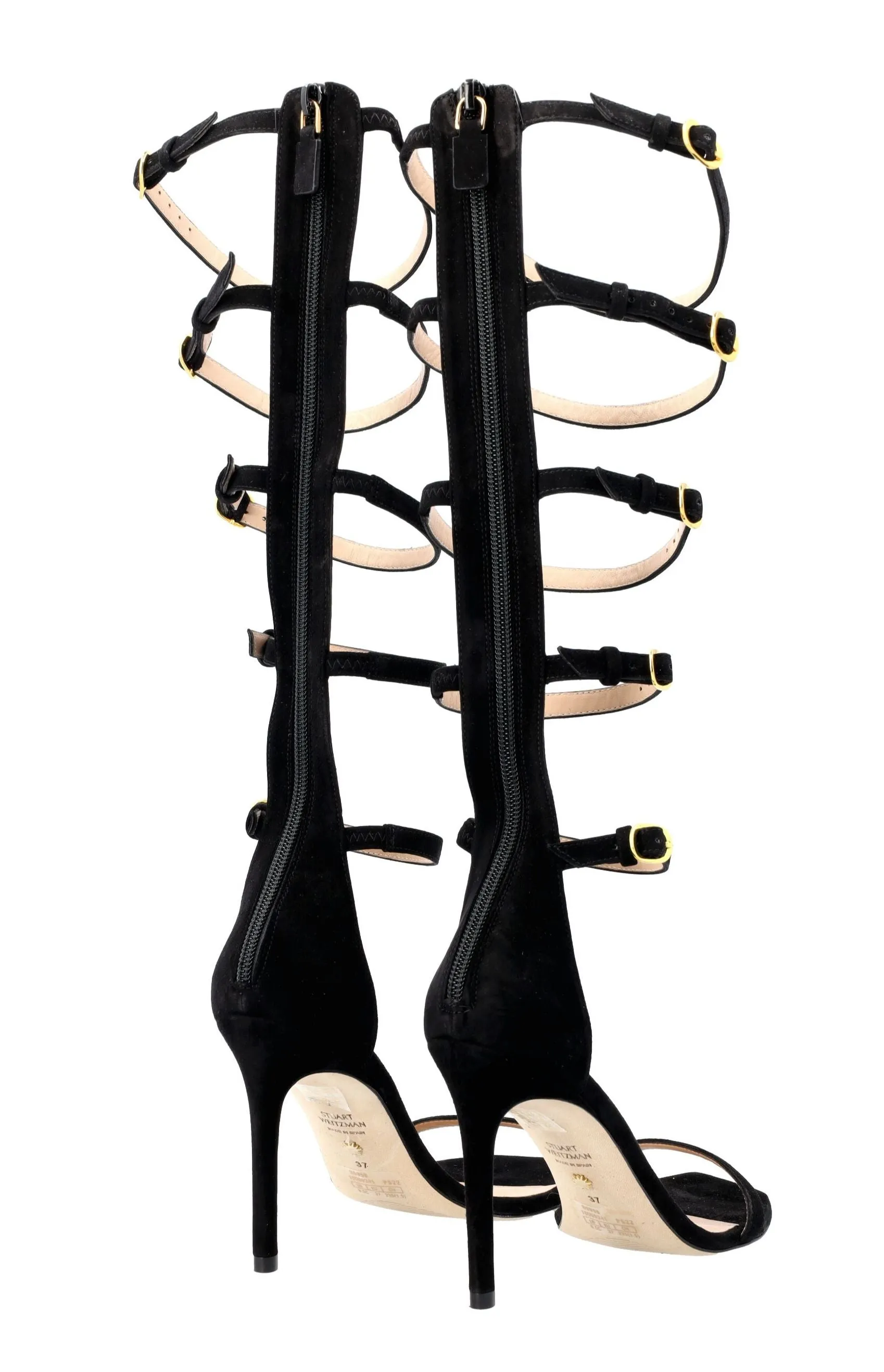 Stuart Weitzman Nudist Curve Gladiator Sandals