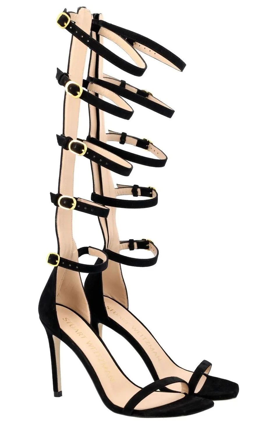 Stuart Weitzman Nudist Curve Gladiator Sandals