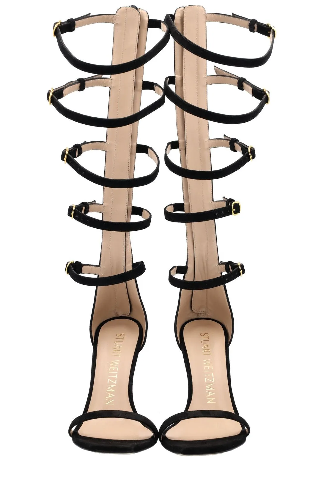 Stuart Weitzman Nudist Curve Gladiator Sandals