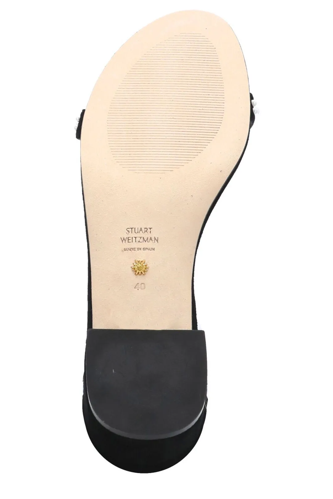 Stuart Weitzman Nudist Embellished Buckled Sandals