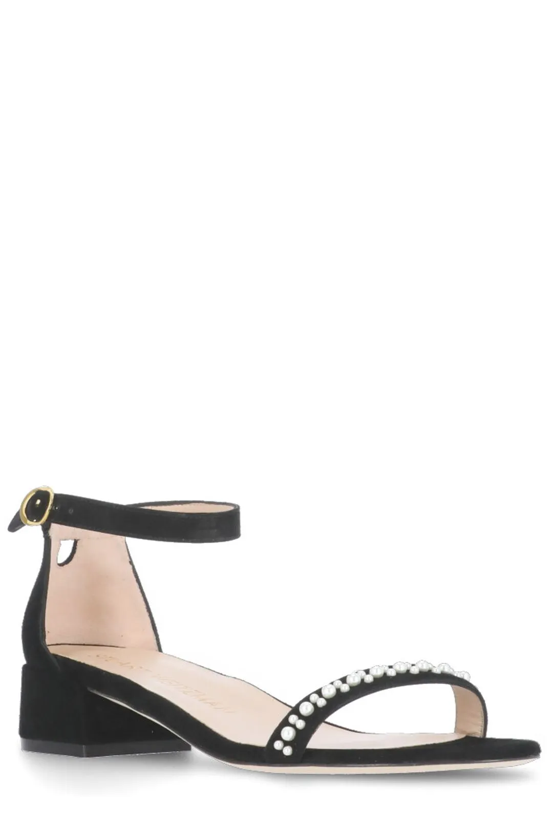 Stuart Weitzman Nudist Embellished Buckled Sandals