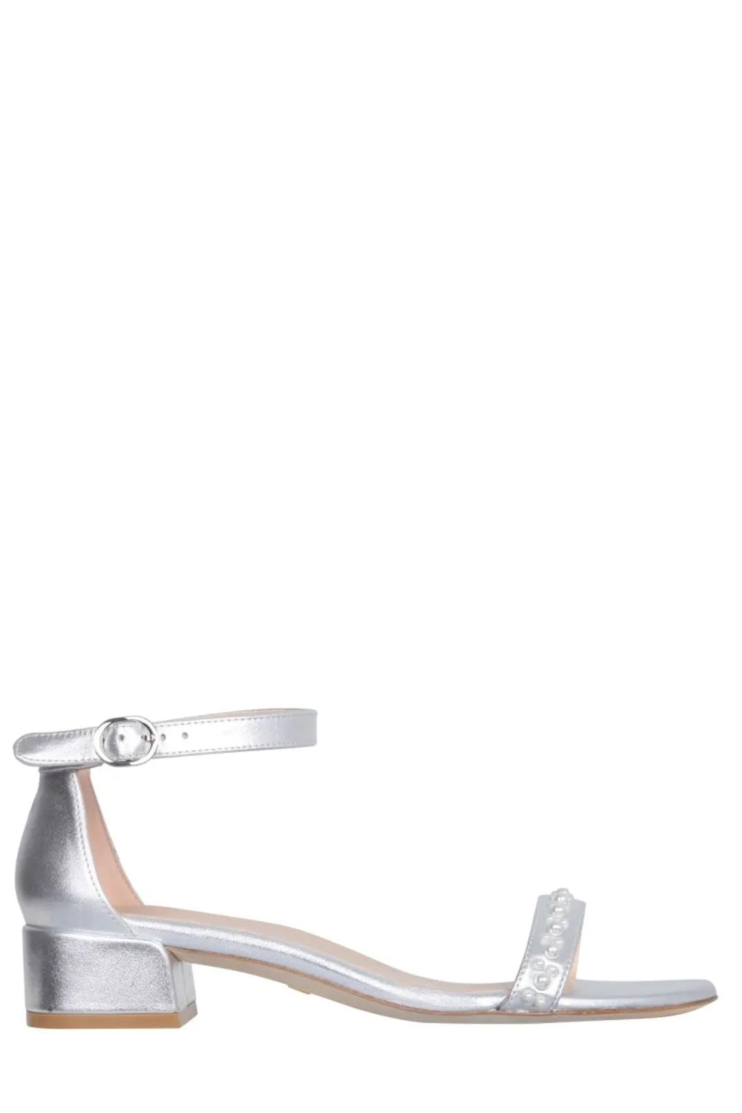 Stuart Weitzman Nudist Embellished Buckled Sandals