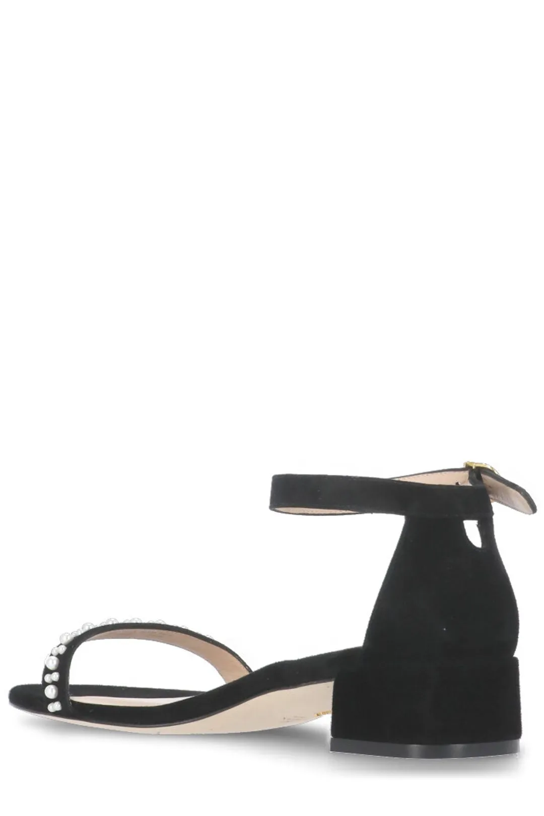 Stuart Weitzman Nudist Embellished Buckled Sandals