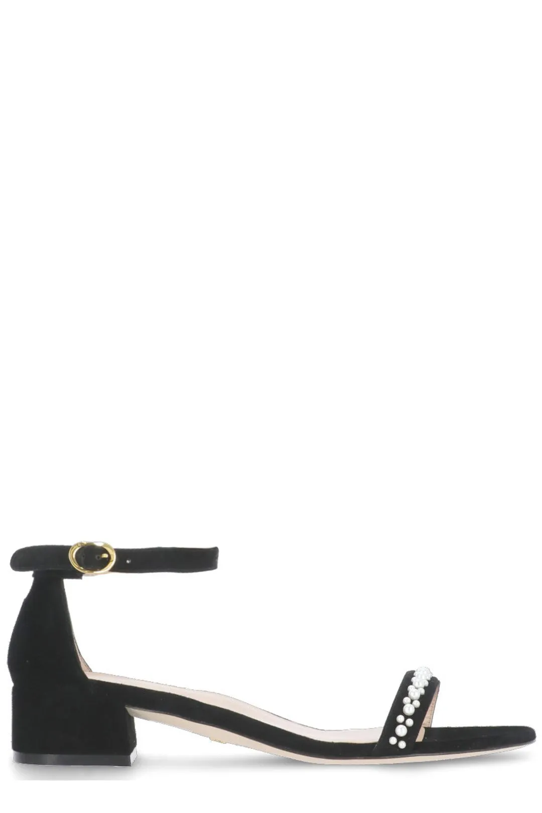 Stuart Weitzman Nudist Embellished Buckled Sandals