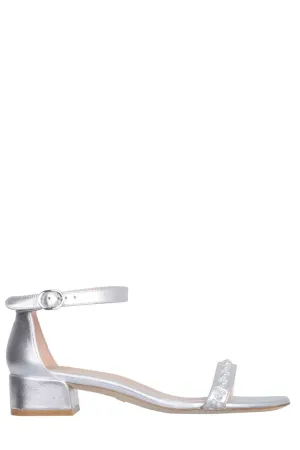 Stuart Weitzman Nudist Embellished Buckled Sandals