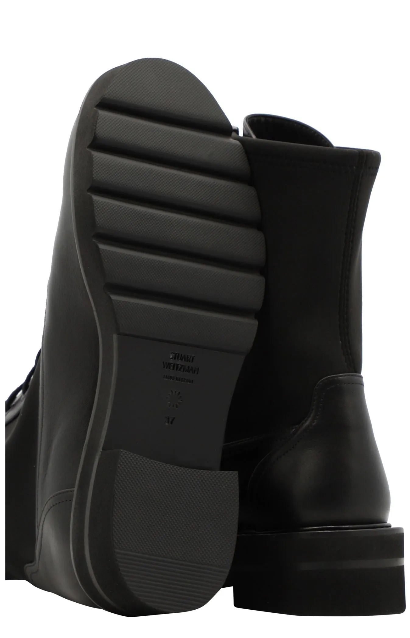 Stuart Weitzman Panelled Lace-Up Boots
