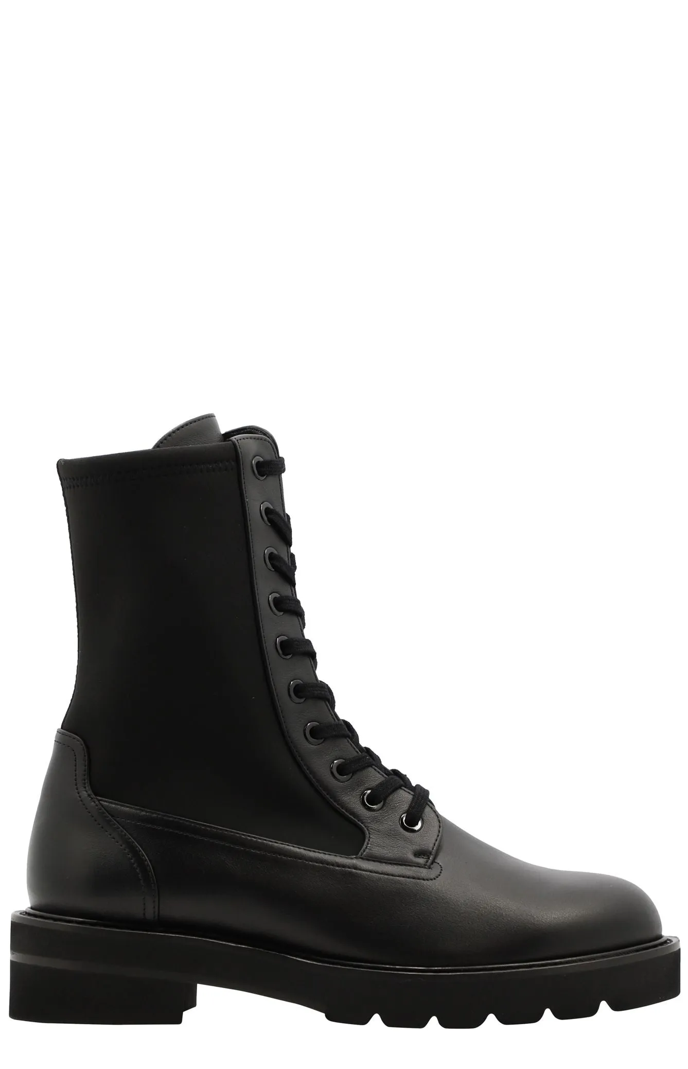Stuart Weitzman Panelled Lace-Up Boots