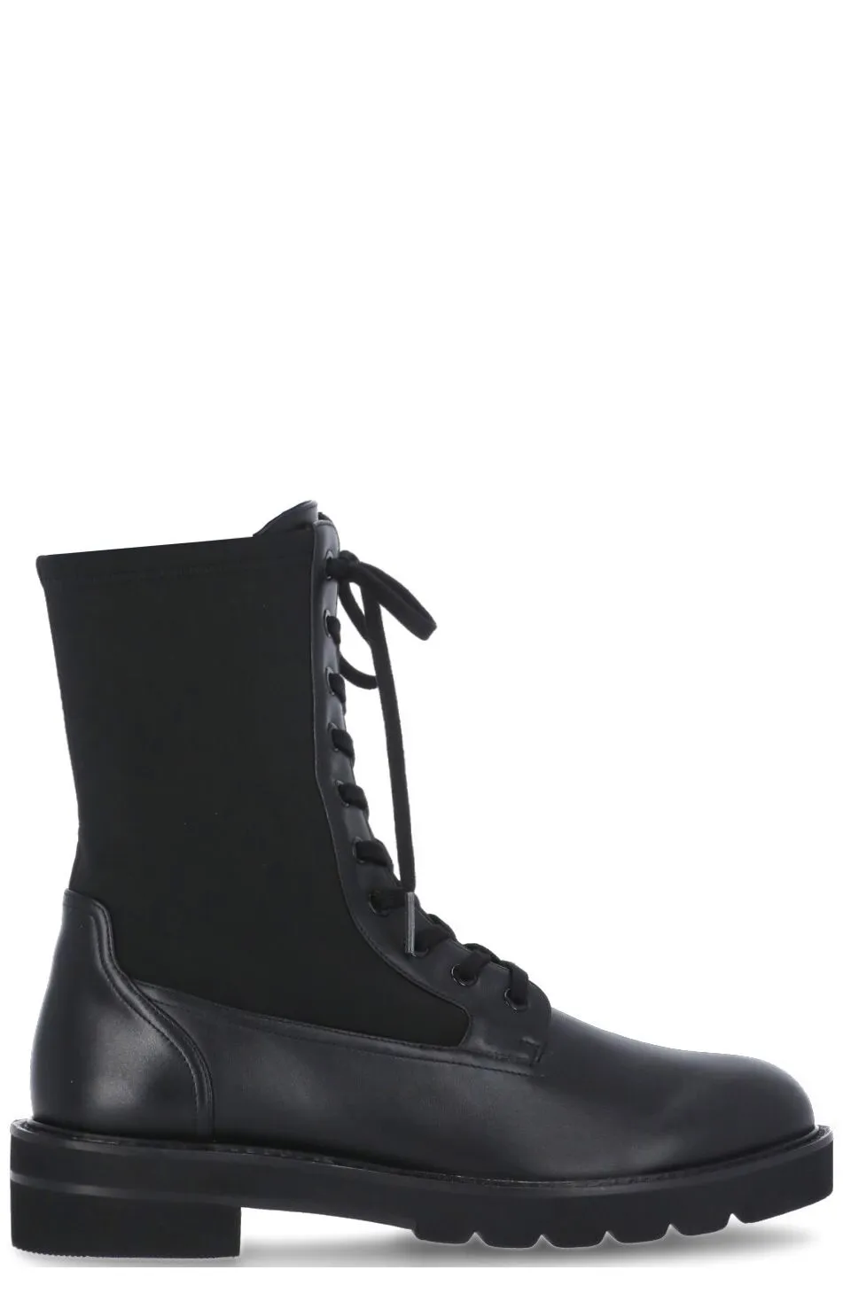 Stuart Weitzman Panelled Lace-Up Boots