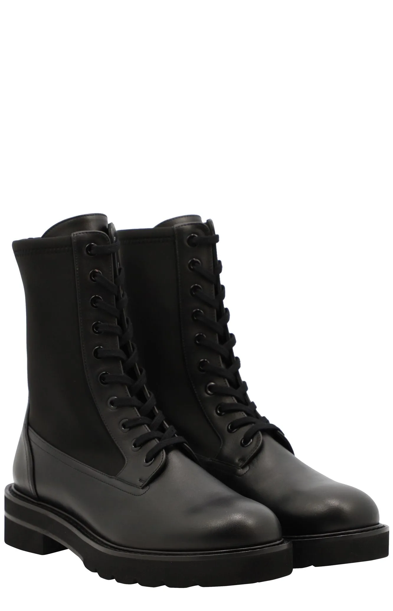 Stuart Weitzman Panelled Lace-Up Boots