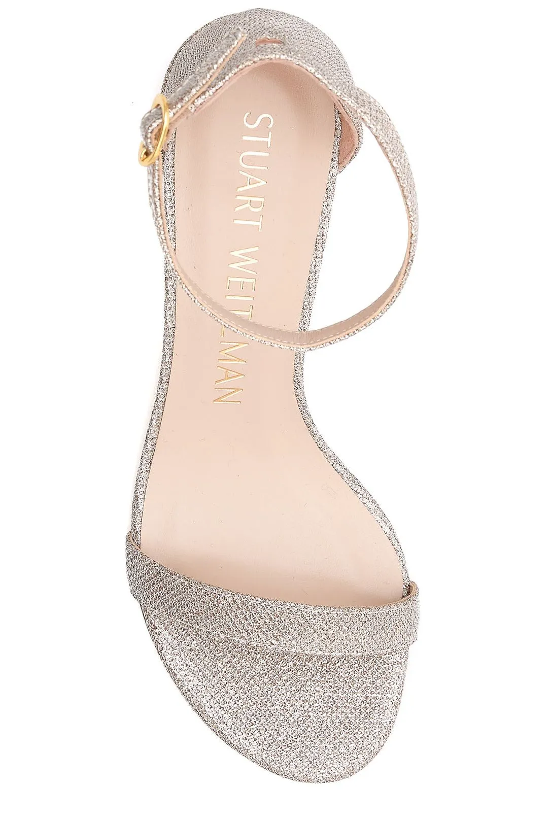 Stuart Weitzman Simple Glitter Sandals