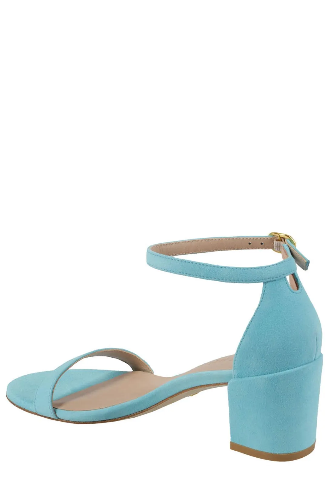 Stuart Weitzman Simple Open Toe Ankle Strap Sandals