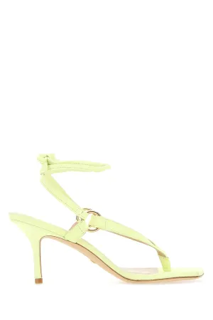 Stuart Weitzman Square Toe Thong Sandals