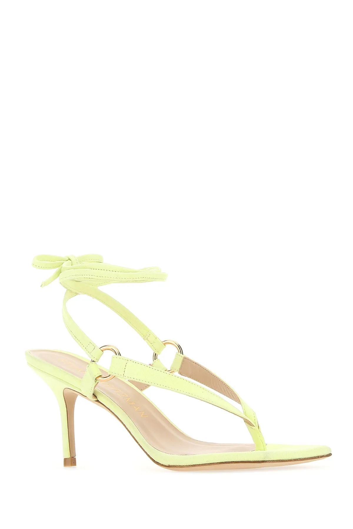 Stuart Weitzman Square Toe Thong Sandals