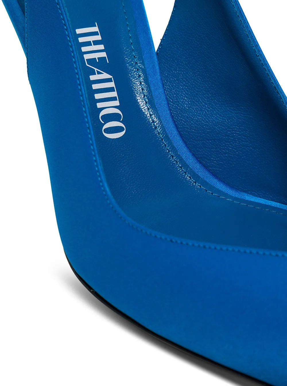 The Attico Pointed-Toe Lace-Up Pumps