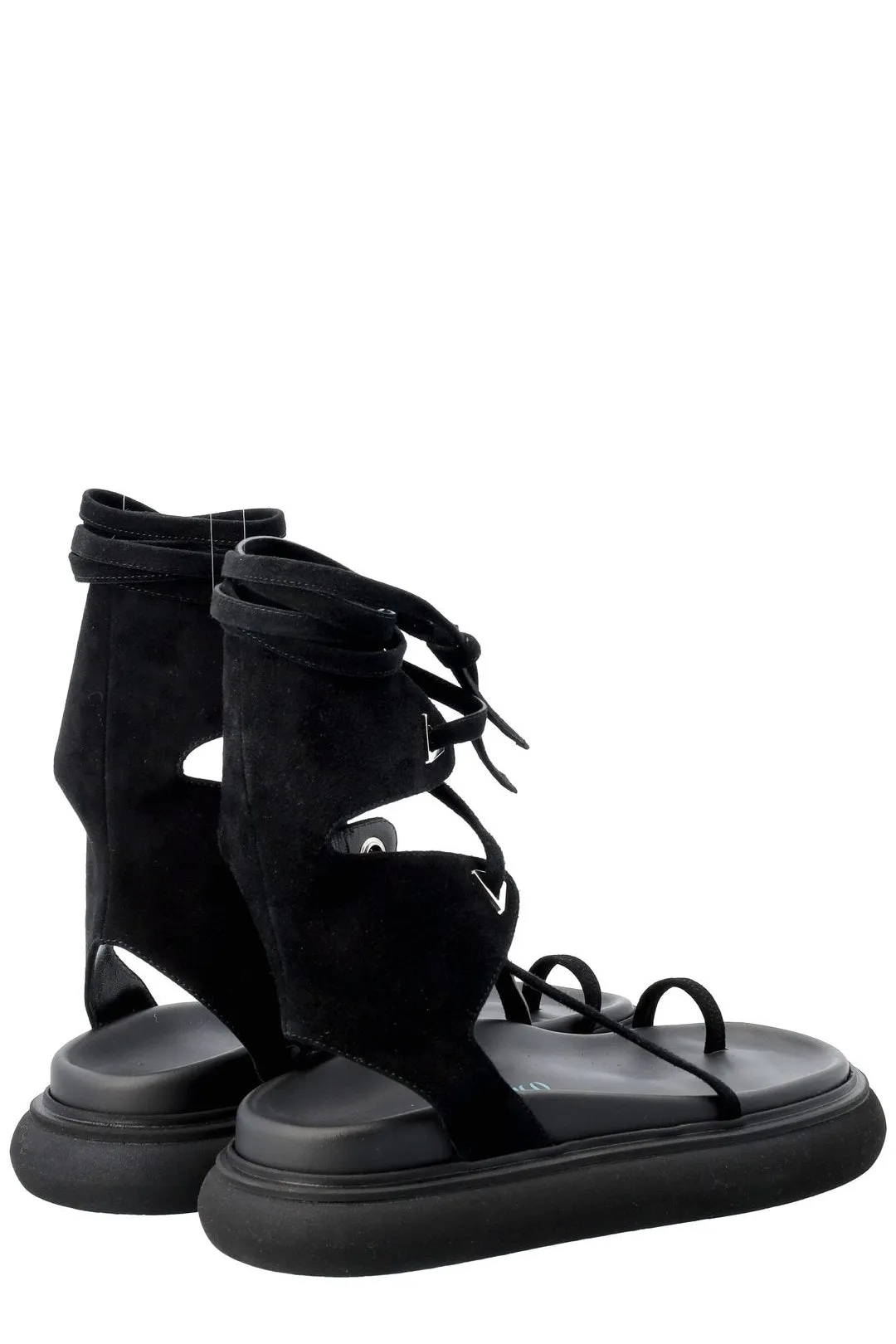 The Attico Selene Lace-Up Flat Sandals