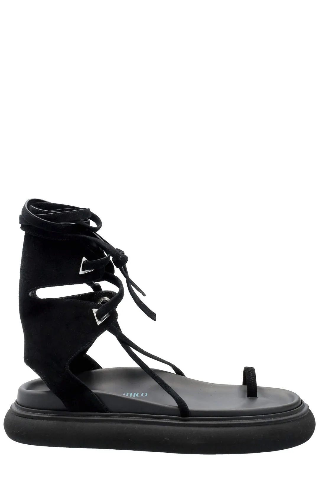 The Attico Selene Lace-Up Flat Sandals
