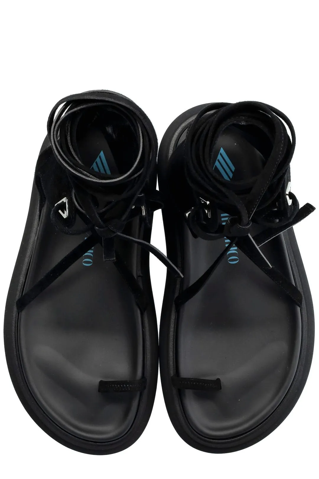 The Attico Selene Lace-Up Flat Sandals