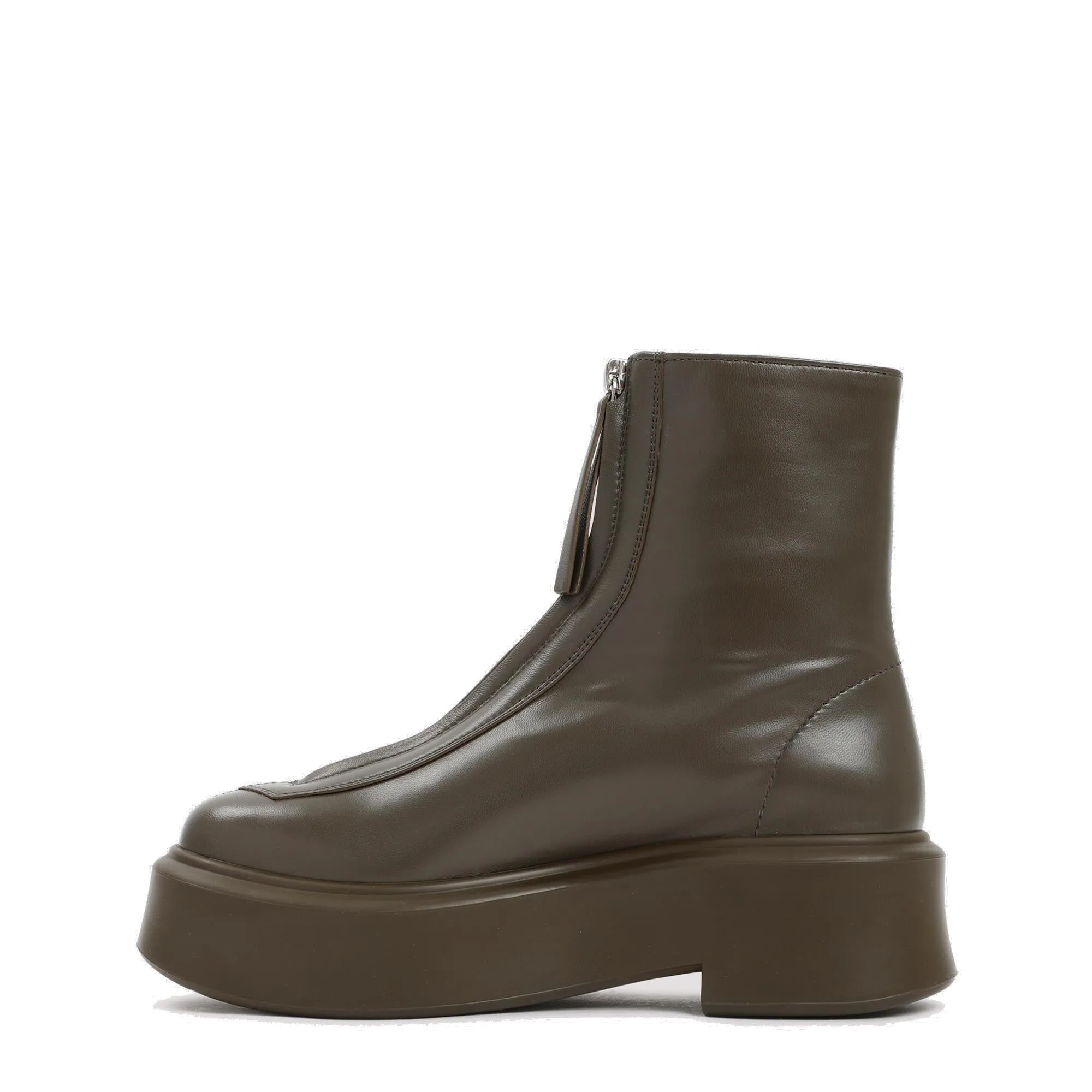 The Row Zipped Ankle Boots