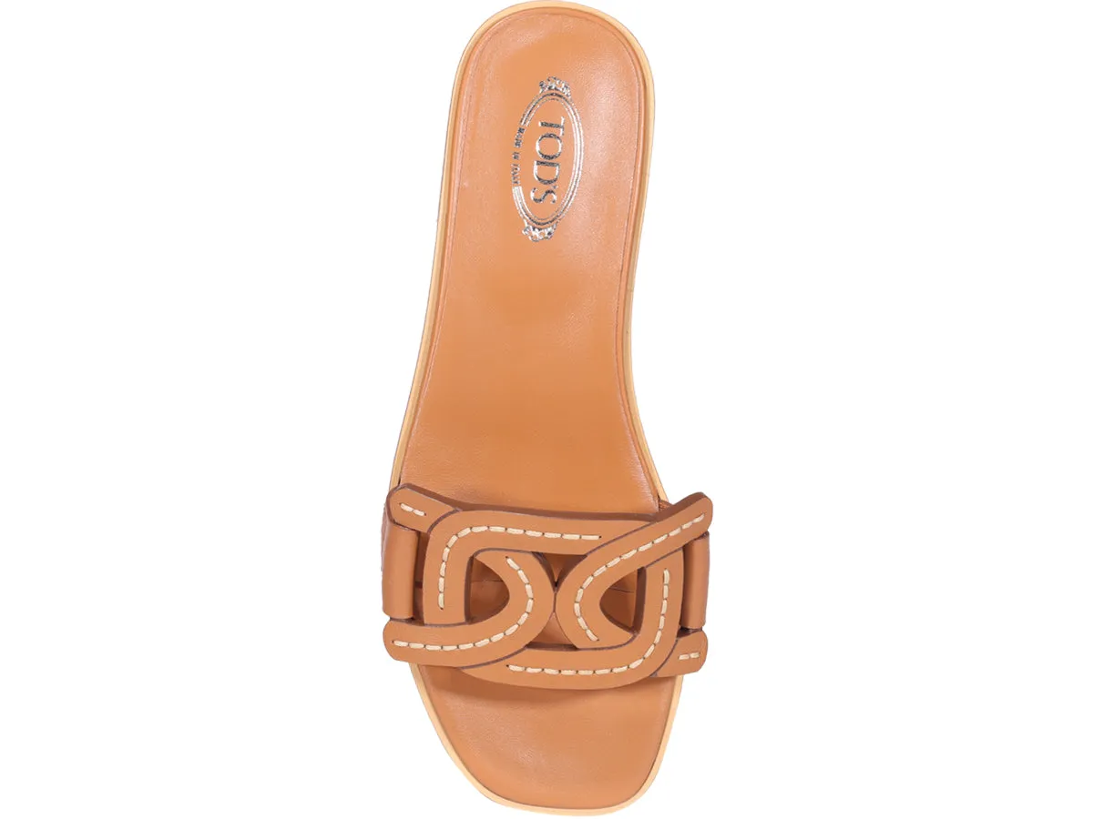 Tod's Woven Square-Toe Sandals