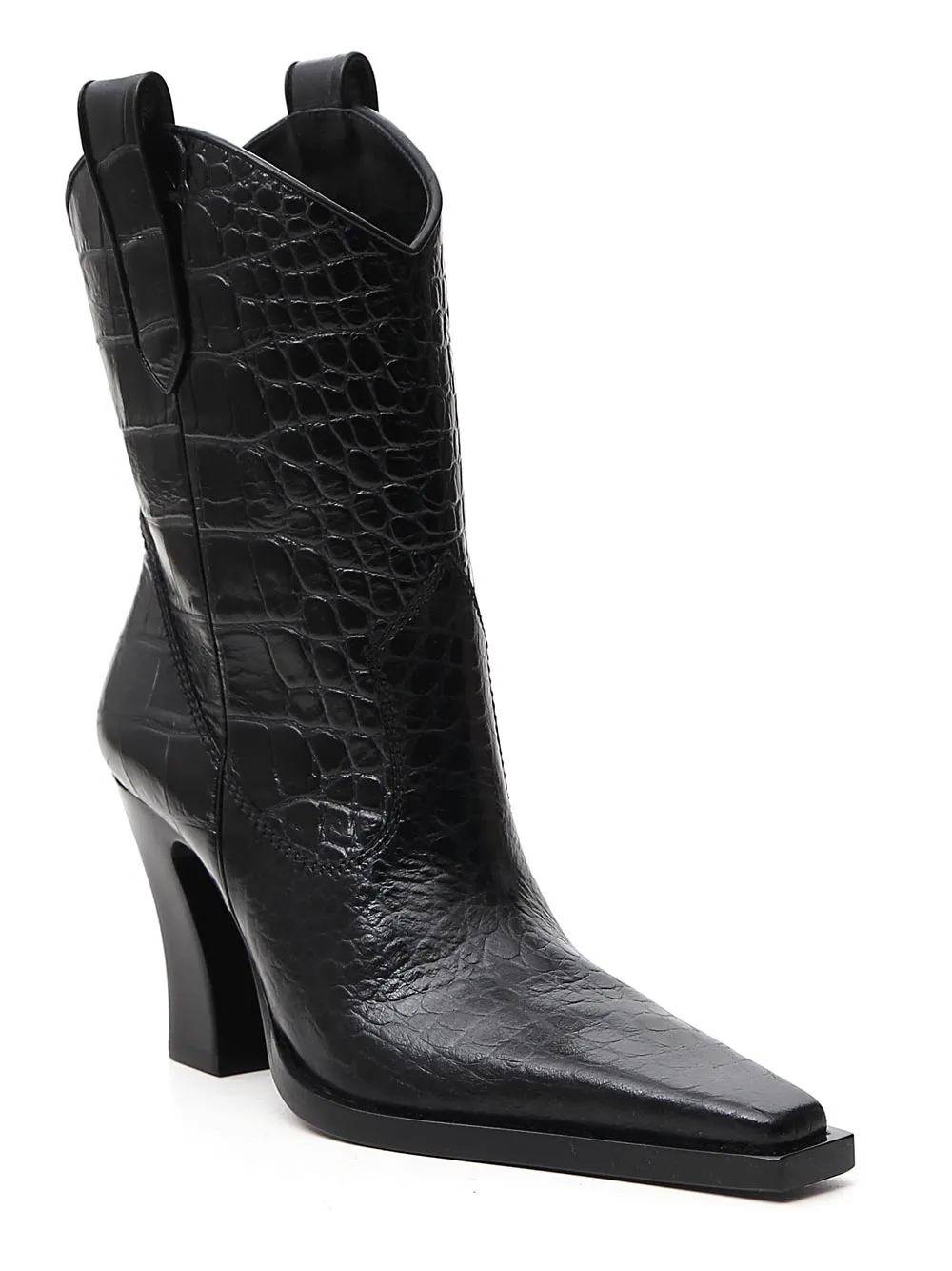 Tom Ford Embossed Square-Toe boots