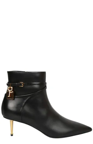 Tom Ford Padlock Pointed-Toe Boots