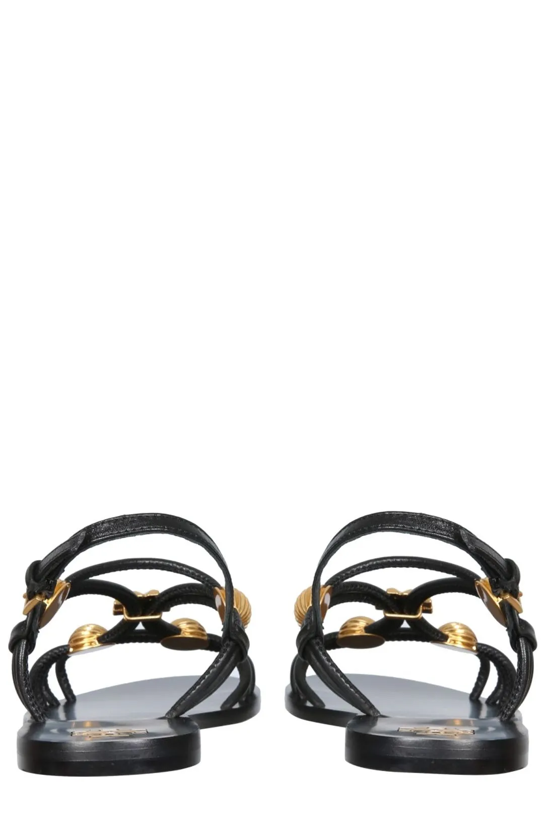Tory Burch Bead-Detail Crossover Strappy Sandals