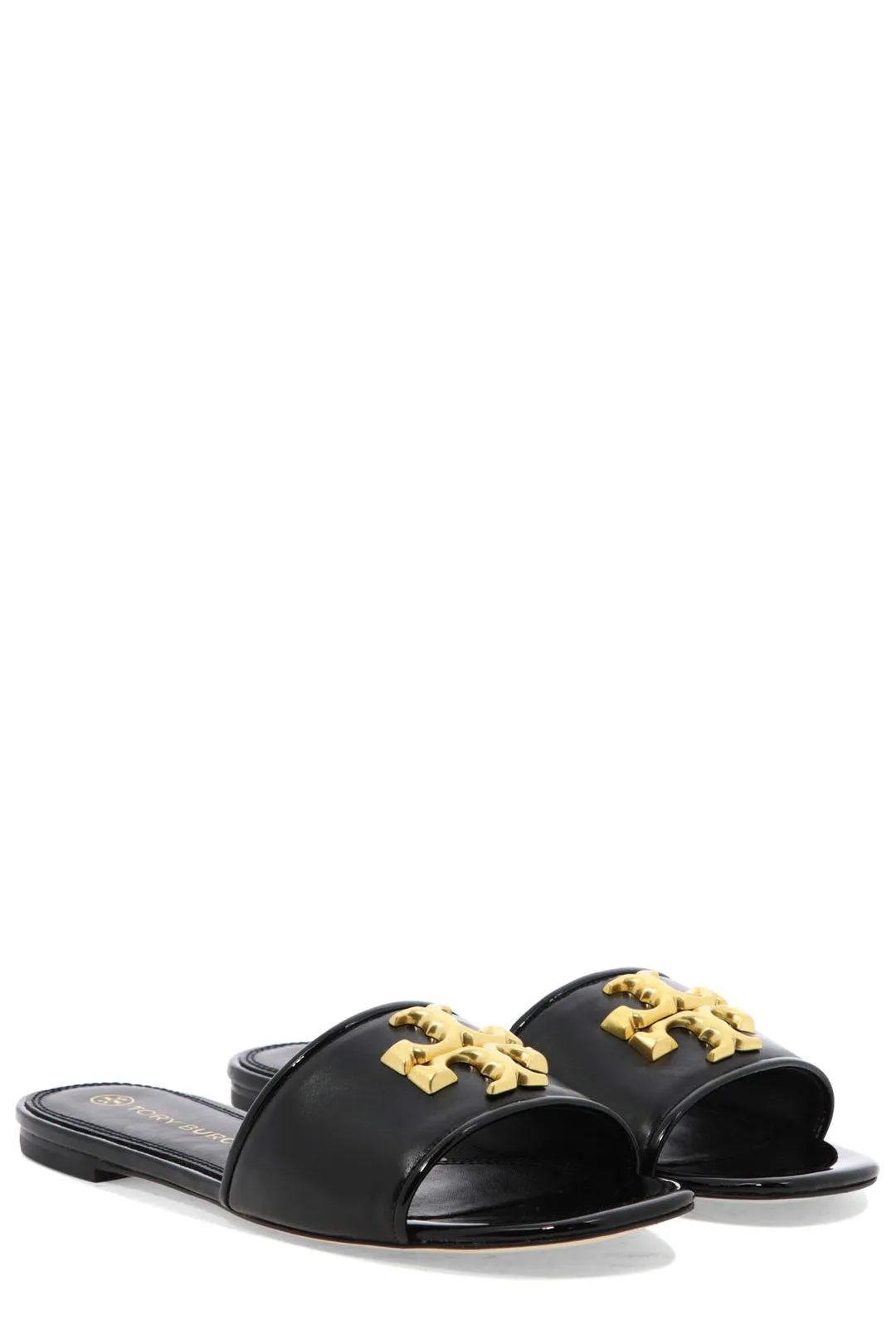 Tory Burch Eleanor Logo Plaque Slip-On Sandals